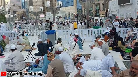 Mufti Zubair Qasmi With Aarif Evening View Of Makkah Haram Saudi Arab