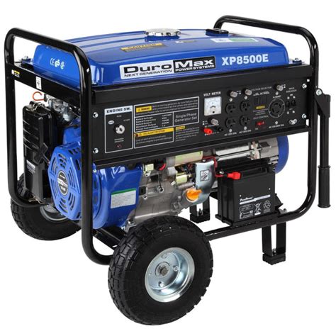 Duromax Xp8500e W Gas Generator With Electric Start And Wheel Kit