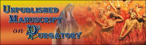 Unpublished Manuscript On Purgatory Devotion To Our Lady