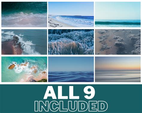 Zoom Background Download Ocean Zoom Background Virtual Etsy