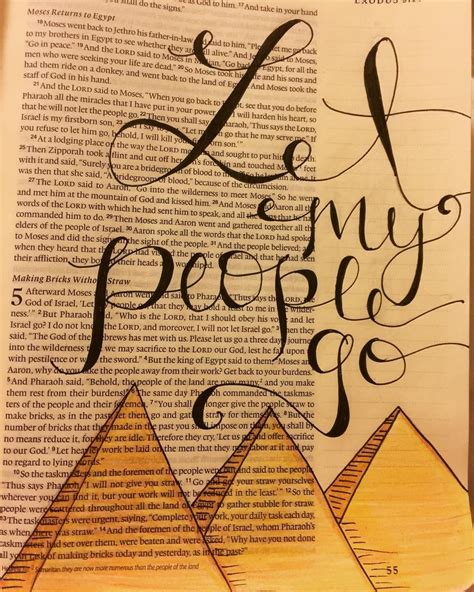 Let My People Go Exodus5 Illustratedfaith Biblejournaling