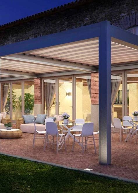 Pergola Con Tenda Scorrevole In Alluminio Tonoli Tende