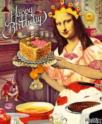 Mona Lisa Happy Birthday Pictures, Photos, and Images for Facebook ...