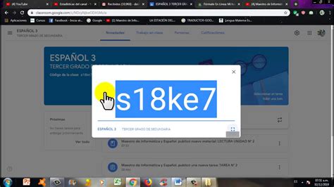 Clase Classroom De Google Agregar Material Pasar C Digo De Clase Y