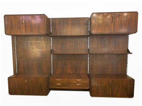 Italian Mid Century Wooden Wall Unit 234798