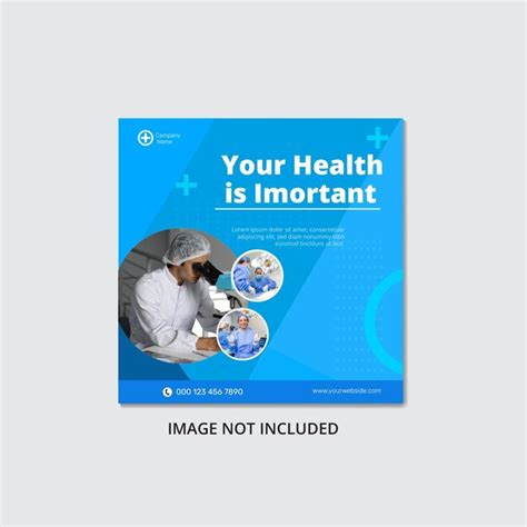 Premium Vector Vector Medical Health Social Media Post Design And