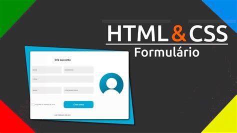 Html E Css Formul Rio Responsivo Flexbox Youtube