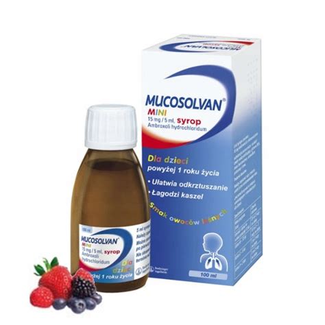 Mucosolvan Mini Syrop Dla Dzieci Kaszel 100 Ml 12331977994