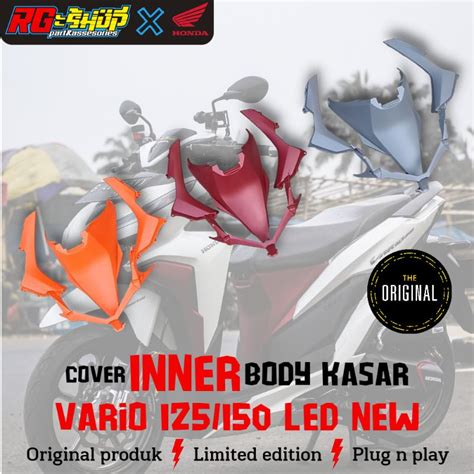 Jual Cover Inner Body Dek Kasar Vario Led New Merah Orange