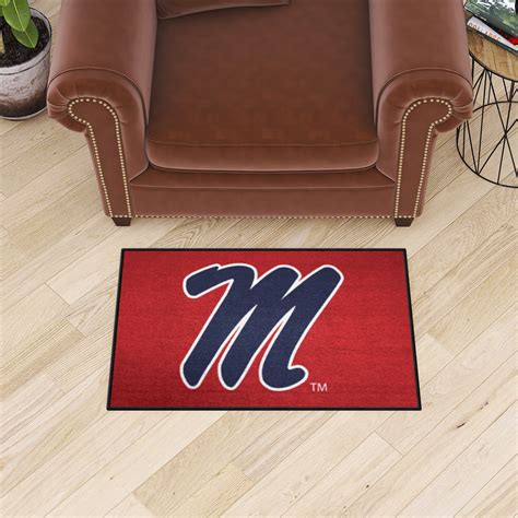 Ole Miss Rebels Logo Starter Mat 19 X 30