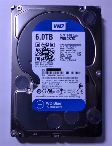 Yahoo オークション WD Blue WD60EZRZ 6TB 3 5インチ HDD SATA3 64MB