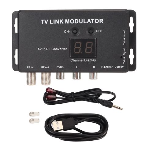 TV Link Modulator Adjustable Support PAL NTSC AV To RF Converter With