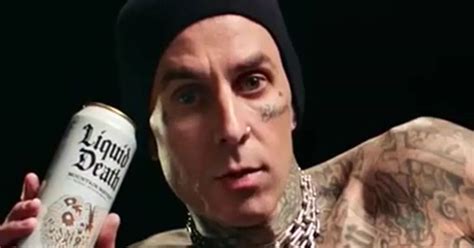 Travis Barker Divides Fans As He Poses NAKED In Advert For Canned Water Brand The Mirror
