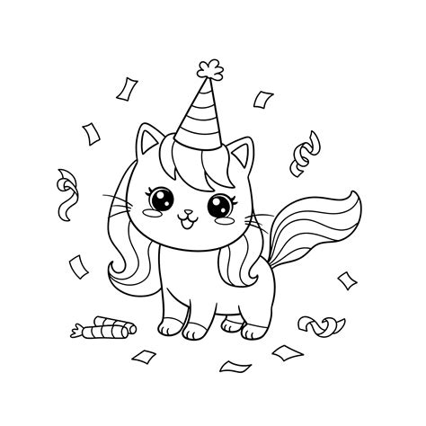 53 Coloriage Chat Licorne Féerique Pour Enfants Rêveurs