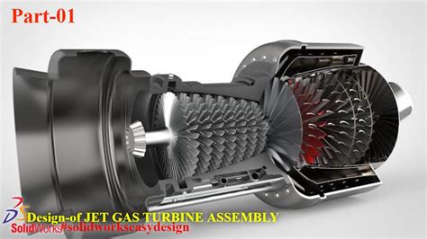 Solidworks Tutorial 155 How To Design A Jet Gas Turbine Assembly