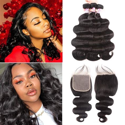 Beautyforever High Grade Bundles Peruvian Body Wave Hair With X