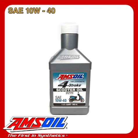 Jual Oli Amsoil Oil Scooter SAE 10W 40 100 Synthetic Honda Vespa