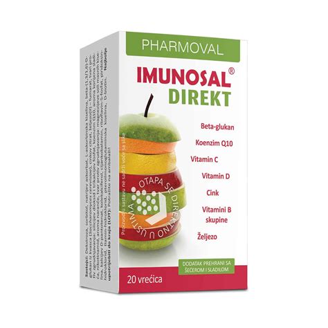 Pharmoval, Imunosal Direkt, 20 Bags, 100mg Beta Glucan, Coenzyme and ...