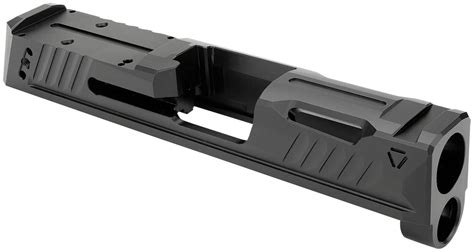 Strike Industries P365 Slide Bk Strike Replacement Slide Black Stainless Steel With Ports