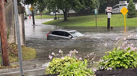 Burst Of Rain Floods Roads In Several Rhode Island Cities Towns