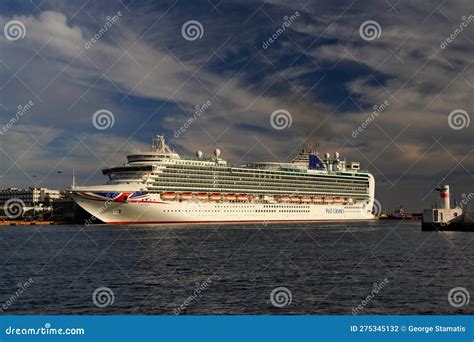 Cruise Ship AZURA Piraeus Greece Editorial Photography Image Of