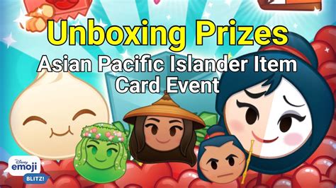 Asian American And Pacific Islander Item Card Event Prizes 052023 Disney Emoji Blitz Youtube