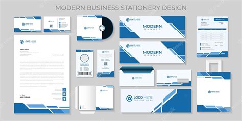 Premium Vector | Premium modern corporate business stationery set ...