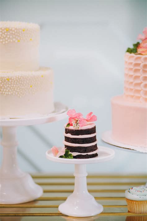 Mini Naked Cake Dessert Table Wedding Party Ideas 100 Layer Cake