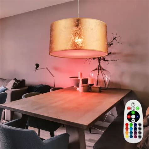 Rgb Led Tissu Suspendu Spot Luminaire De Plafond Intensité Variable Télécommande Eur 74 53