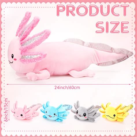 Snapklik Aoriher 5 Pcs Axolotl Plush Set 24 Inch Mommy Axolotl