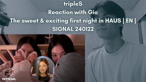 Triples Reaction With Gio The Sweet Exciting First Night In Haus En