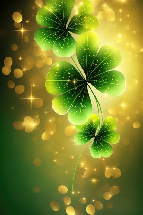 St Patrick`s Day Party Template Or Flyer Design Stock Illustration