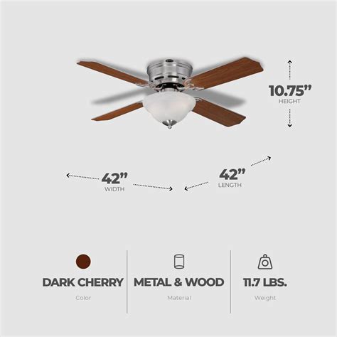 Westinghouse Hadley 42 Inch Ceiling Fan With Dimmable Led Light Fixture