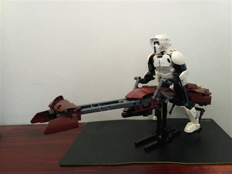 Lego Recently Released A Set Of A Large Scale Buildable Scout Trooper