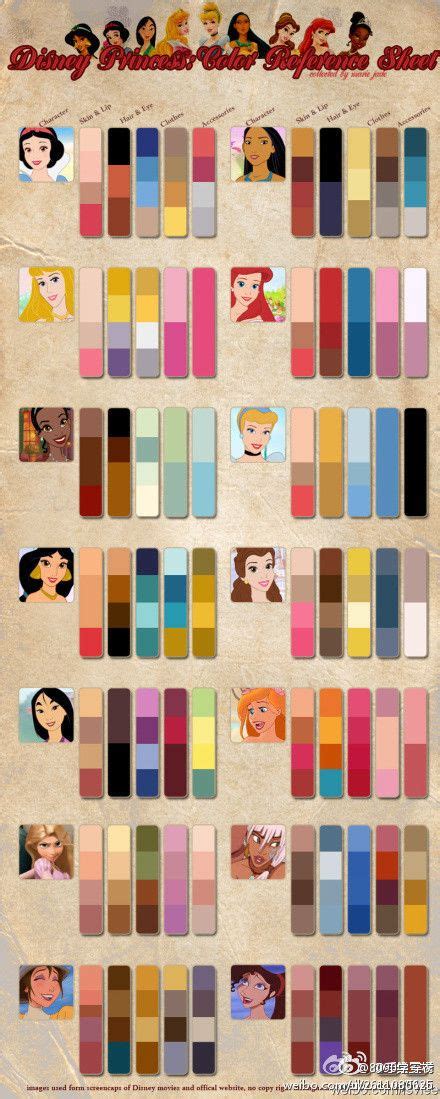 Disney Princess Colour Palette In 2020 Disney Colors Disney Princess