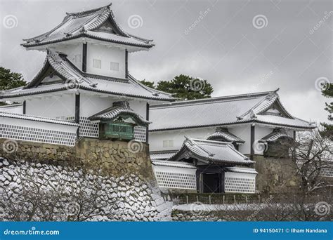 Kanazawa Castle in Winter editorial photo. Image of japanese - 94150471