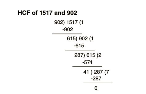 Hcf Of 1517 And 902 Methods And Solved Examples