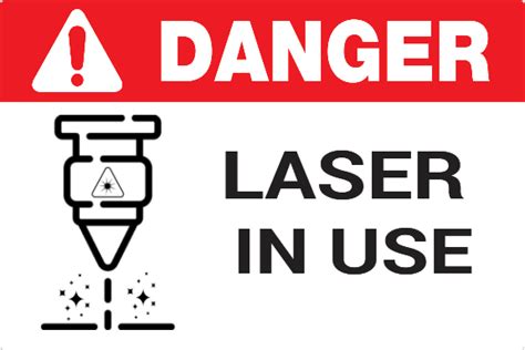 Osha Danger Label Laser In Use Bags2tags