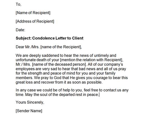 How To Write A Simple Condolence Letter - Infoupdate.org