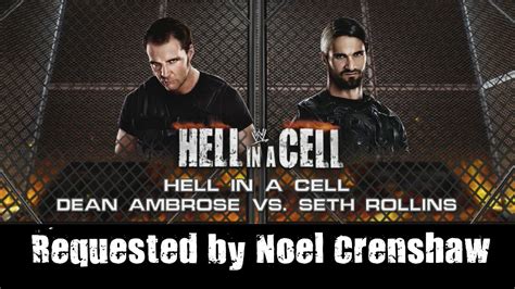 Wwe 2k14 Seth Rollins Vs Dean Ambrose Hell In A Cell Youtube