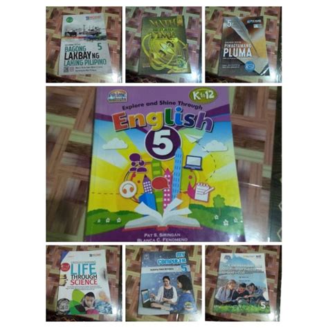 Grade 5 K12 Books Makabayan Math Filipino English Science