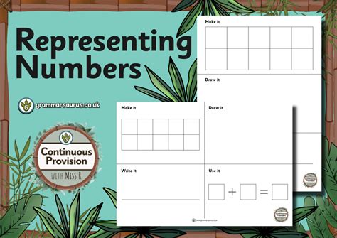 Continuous Provision Maths Representing Numbers Grammarsaurus