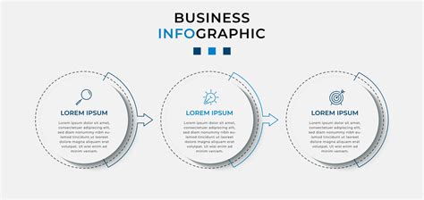 Plantilla De Negocio De Diseño Infográfico Con Iconos Y 3 Opciones O Pasos 3134501 Vector En