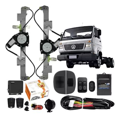 Kit Vidro Eletrico Caminhao Vw Delivery 9150 8140 Alarme