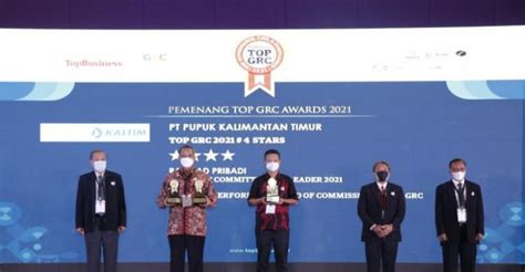 Pupuk Kaltim Sabet Tiga Penghargaan TOP GRC Award 2021