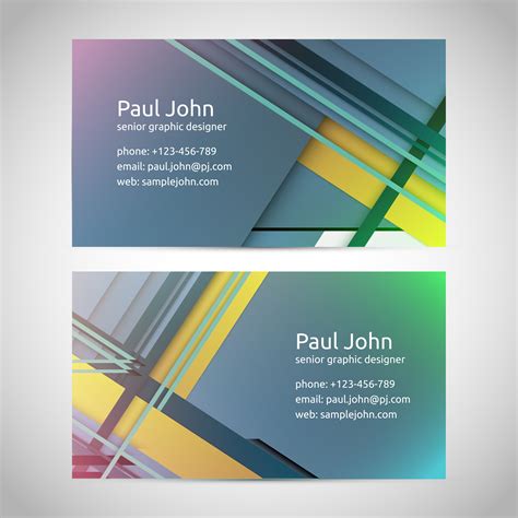 Vector Business Card Template Front And Back 310513 Vector Art At Vecteezy