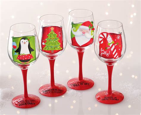 Christmas Tree Wine Glasses Christmas