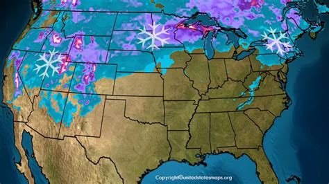 US Snow Cover Map Snow Cover Map Of United States