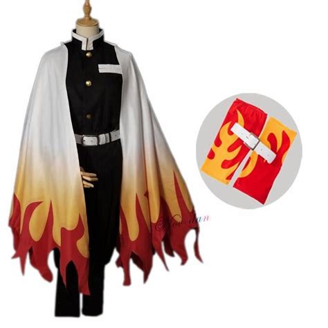 Rengoku Kyoujurou Cosplay - Anime Demon Slayer Cosplay Costume- Kimono ...