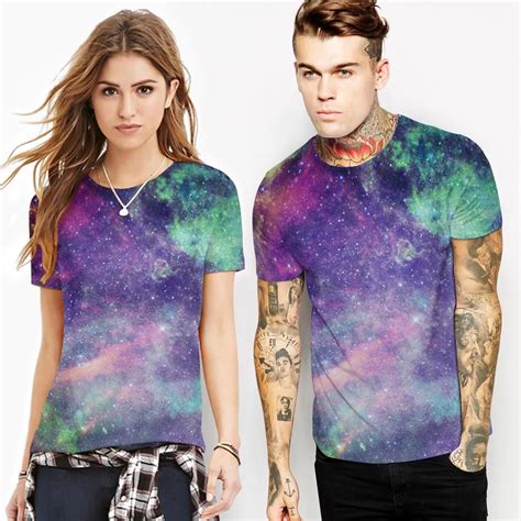 Space Galaxy T Shirt Men Women Fashion 3d T Shirts Beautiful Stars T